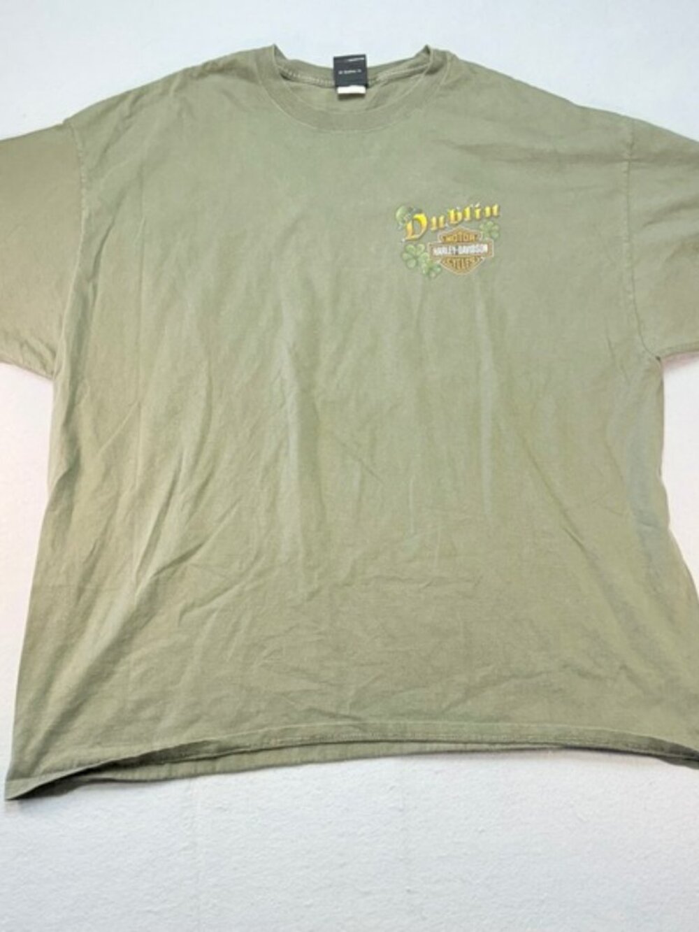 Harley-Davidson Dublin Ireland T-Shirt Shamrock Graphic‎ Tee 3XL